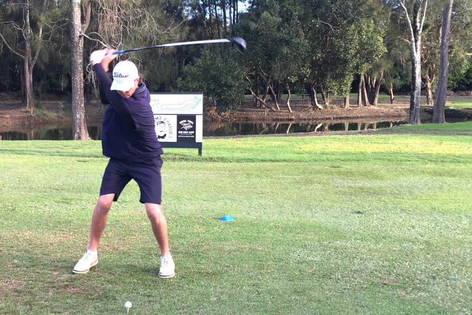 Man Playing Golf
