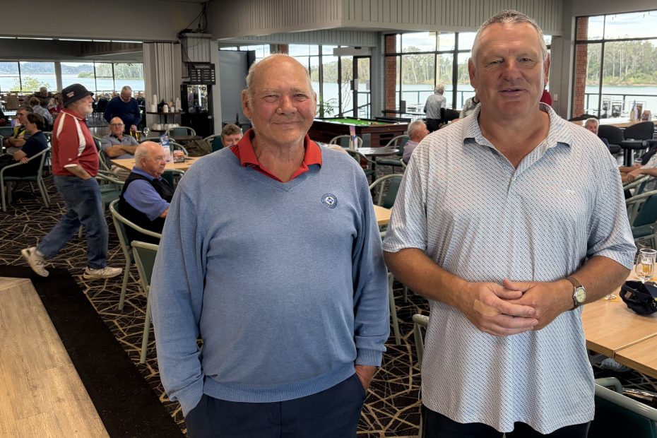 Russell Williams and Craig Hams from the Leongatha Golf Club in Mexico were among the Veterans Week Of Golf players to manage a sneak Saturday round today.